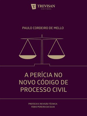 cover image of A perícia no novo código do processo Civil